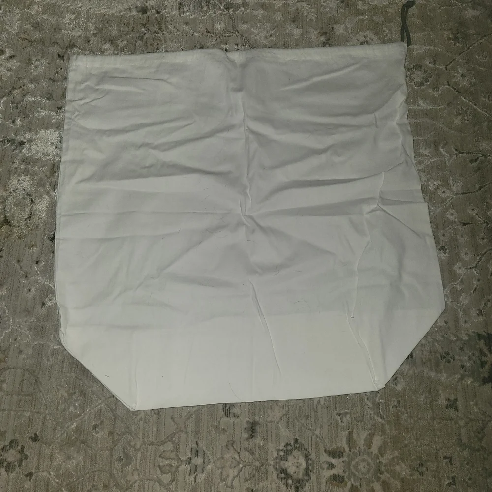 New Restoration hardware RH TEEN white laundry linen storage drawstring bag …